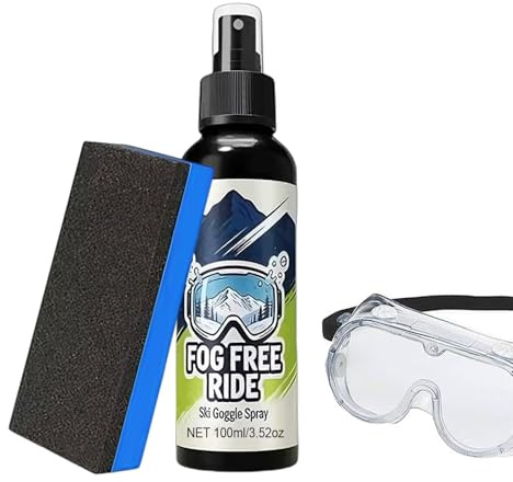 Ahuuen Antibeschlag-Spray Für Schwimmbrillen,100ml Langzeit-Antibeschlag Spray - Entnebler für Skibrillen | Für Herren Haushalt Badezimmer Innen Außen Kälte Bewegung Skifahren Tauchen Schnorcheln