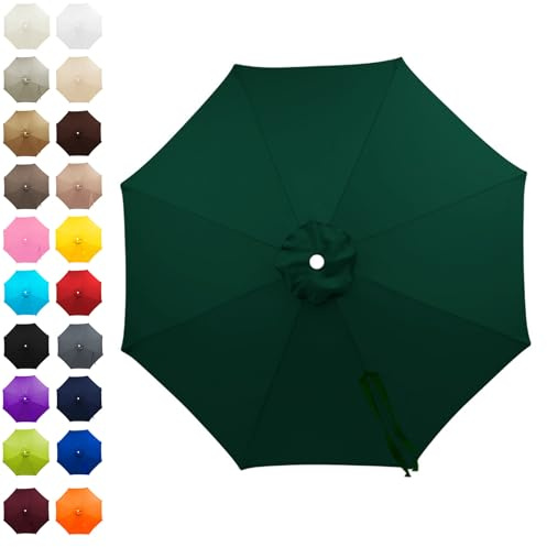 SkyFace Toile De Parasol 8 Baleines 4m,Auvent De Remplacement pour Parasol Déporté Remplacement pour Cour,Jardin,Plage, Protection UV 50+ Housse Rechange En Tissu