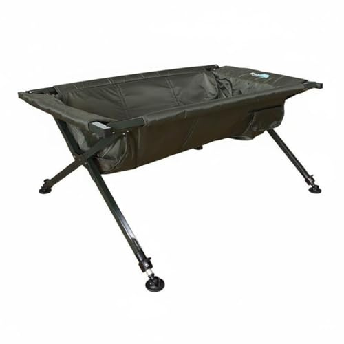 Harilla Folding Fishing Bed Carp Cradle Mat Station With Raised Resting Area Padding Steel Tube Frame Foldable Carry Suitable for bank fishing catch and release travel outdoor trips