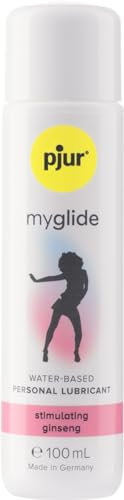 pjur myglide - Gleitgel auf Wasserbasis - mit Ginseng zur Stimulation für die Frau - für ein prickelndes Sexerlebnis (100ml)