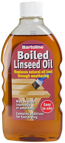 Bartoline Boiled Linseed Oil 500 ml – Fast-Drying Wood Protector for Softwood Garden Furniture & Interior Wood