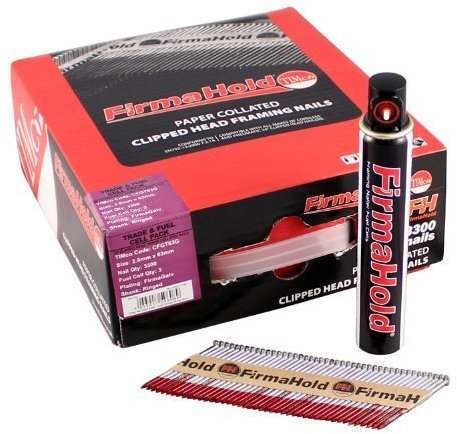 FirmaHold 3.1 x 75mm FirmaGalv Ring Framing Nails & Gas (2200)