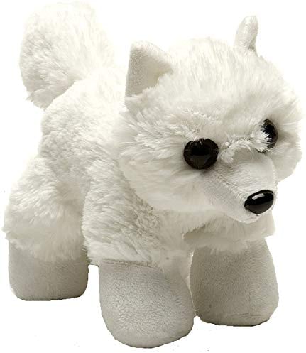 Wild Republic Hug'ems Plüschtier, Kuscheltier, Polarfuchs 18cm