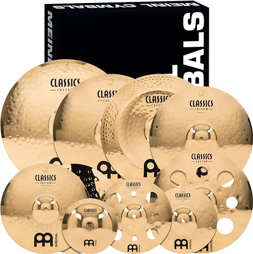 Meinl Cymbals CC4680-TRB Classics Custom Pack Triple Bonus Cymbal Box Set with FREE 8 Bell, FREE 10 Splash and FREE 12 Trash Splash (VIDEO)