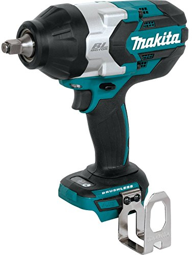 Makita XWT08Z LXT Lithium-Ion Brushless Cordless High Torque Square Drive Impact Wrench, 18V/1/2