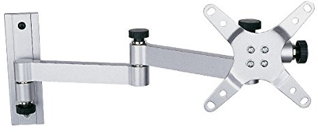 Monitor Soporte de Pared Plateado, Blanco o Negro TFT/LCD/LED TV para PC Televisor de Pantalla Plana 19-31 Pulgadas VESA 75 100 Modelo: L52VA, Color:Plata