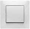 Famatel Cruzamiento | Interruptor de empotrar | Serie Habitat 15 Encaja a la perfección | Completamente Producto Libre de halógenos | 10A | 250V | Blanco, 8,5x8,5x5cm
