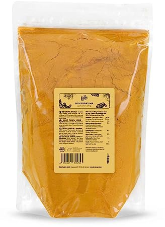 KoRo -KoRo - Curcuma macinata bio - 1 kg - 100% curcuma da coltivazione biologica, senza additivi