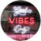 Good Vibes Only Home Bar Disco Room Display Dual Color LED Barlicht Neonlicht Lichtwerbung Neon Sign Weiß & Rot 300 x 210mm st6s32-i3076-wr