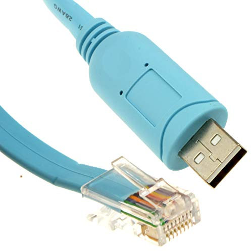 USB vers RJ45 Ethernet Console câble FTDI Chip Cisco Compatible 1,8 m [1.8 mètre]
