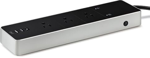Eve Energy Strip - Apple HomeKit Smart Home Triple Outlet & Power Meter with Built-in Schedules & Switches