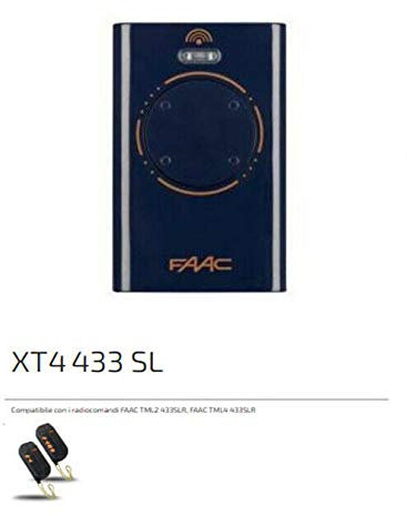 Telecomando comando radio trasmettitore originale FAAC XT4 433 SL 787015 TML SLR