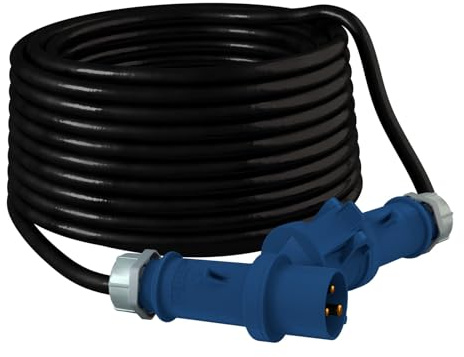 CEE Verlängerungskabel Caravan Camping Boot Kabel WoMo Boot 3x1,5 mm² H07RN-F Baumarkt 30m