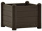 vidaXL Garten Hochbeet Blumenkasten Pflanzkasten Gemüsebeet Kräuterbeet Frühbeet Pflanzbeet Blumenkübel Pflanzkübel PP Mokka 43x43x35cm