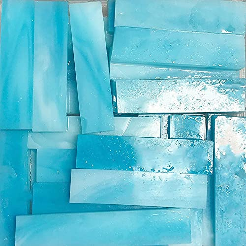 Glasmosaik Fliesen Mosaikfliesen Basteln ca, Rechteck 1 * 2CM 140 Stück (200 g/7.05 oz) / Box