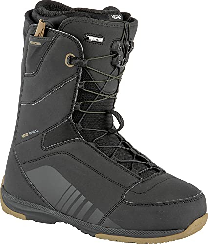 Nitro Herren Rival TLS '22 All Mountian Freeride Freestyle Schnellschnürsystem Boot Snowboardboot, Black, 255