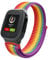 Seltureone Kinder Nylon Armband Kompatibel für Xplora X5 Play/XGO 2/XGO 3, Bequeme, Atmungsaktive, wasserdichte Riemen für Kinder, Einfach zu Tragen – Regenbogen