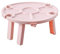 IKAAR Campingtisch Falttisch Tragbar Klapptisch Faltbar Multifunktionstisch Reisetisch mit Weinglashalter und Obst-Snack-Fächer für Camping, Strand, Picknick, Outdoor, Garten, Reisen Rosa