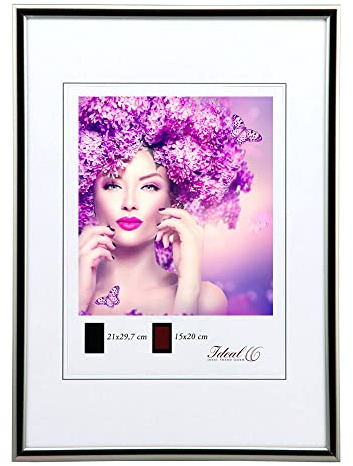 IDEAL TREND New Lifestyle Kunststoff Bilderrahmen Kunststoffrahmen Bildhalter Bildträger: Farbe: Antrazit | Format: 20x30
