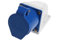 Maxtonser Enchufe y Enchufe de 32 amperios, Enchufe Industrial de 3 Pines, 220V-250Volt, Resistente a la Intemperie, Ip44, Impermeable, 2P+E, 32A