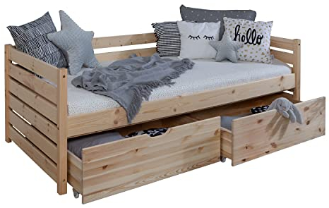TiCAA Sofabett Naomi inkl. 2X Schubkästen, 90x200