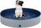 Piscina Plegable para Perros Gatos Bañera Portátil para Mascotas Plegable PVC Antideslizante y Resistente (80 * 20CM-Gris)