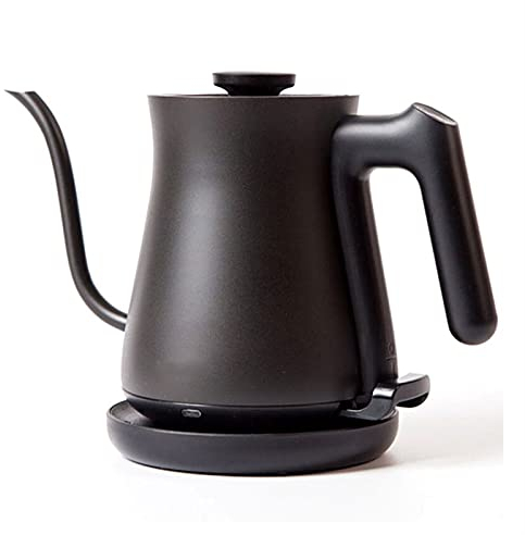 FairUo Kettles for Boiling Water, Gooseneck Heating Kettle Anti-Dry Household Slender Mouth Tea Making Pot Stainless Steel Drip Coffee Tea Kettle Boil-Dry Protection, Stainless/Eu/220V