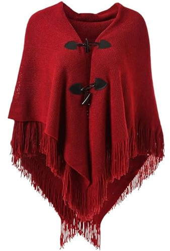 Damen Kunstpelz Strick Poncho Cape mit Kapuze Warm Umhang Cardigan Stola Brautjacke für Winter Hochzeit Abend Damen Poncho Locker sitzender Cape Schal mit offener Vorderseite für Herbst und Winter