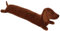 Boudin de Porte décoratif 91 cm pour Porte et fenêtre, bloqueur de Bruit en Forme de Serpent pour Bas de Porte avec Boucles de Suspension (Chien, 50 cm)