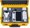 Lykus Titan MM410 Custodia/Case/Valigia (Giallo) impermeabile per DJI Mini 4 Pro/Mini 3/Pro e DJI RC2/RC/RC-N2/N1, Supporta tracolla RC e fino a 7 batterie [SOLO CUSTODIA]
