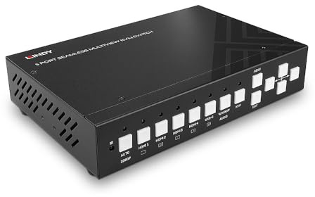 LINDY 32330 5 Port KVM Switch Seamless Multiview