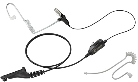 1-Draht Clear Coil Überwachungs-Kit für Motorola APX4000 XPR7350E XPR7380E XPR7550E XPR7580E mit 1 extra durchsichtigem Schlauch