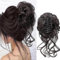 RPAEOY Chignon Capelli con Claw Chignon Finto Capelli Ricci Spessi Updo Ondulati Sintetici Coda di Cavallo Posticcio Hair Extension Ponytail di Cavallo per Donna(Nero brunastro)
