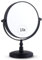 Miroir de Maquillage Grossissant x15 sur Pied pour la Coiffeuse - Rond, Double Face x15 et x1, Convient Parfaitement aux Chambres et aux Salles de Bains, Magnifying Table Mirror - 23cm x 15cm (Noir)