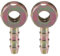 A ABSOPRO Bullone Banjo Universale 6mm ID Raccordo Adattatore per Tubo con Innesto per Auto e Moto in Metallo Tono Bronzo (Set di 2)