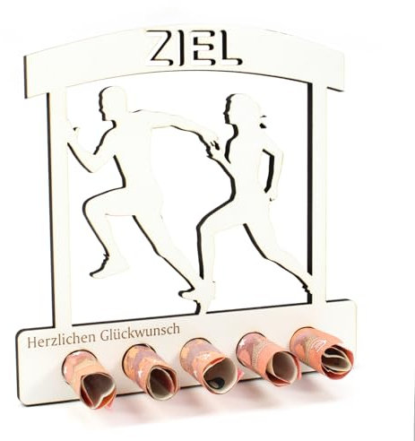 Dekolando Geschenk Laufen Joggen Fitness Sport Personalisierte Geschenke Geldgeschenk Marathon Halbmarathon Triathlon Jogger Training Läufer