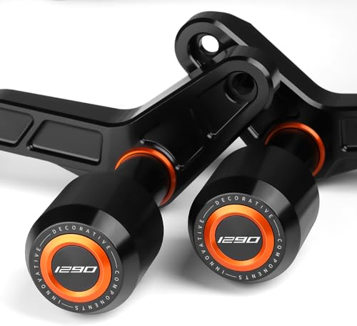 Modeer für 1290 Super Duke R/RR 2020 2021 2022 2023 Motorrad Sturzpads Antikollisions-Fallschutz rahmen Slider Crashpads 1290 super duke Zubehör (orange)