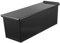 MOLUCKFU 5holes Loaf Pan Non-Stick Bakeware with Lid Rectangular Toast Mold for Bread Baking Design for Even Cooking for American British Toast Black
