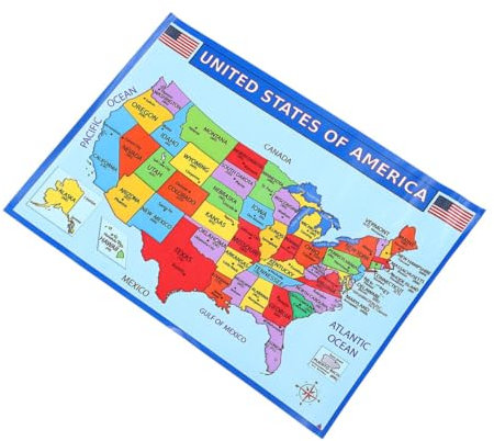 SEWACC Usa Landkarte Poster Karte Von Amerika Poster Karte Der Vereinigten Staaten Amerika Wandkarte