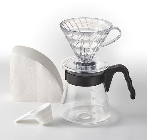 V60 Coffee Dripper and Server Set 02 - Negro