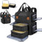 Yokilly Nagellack Aufbewahrung Organizer Tasche:Groß UV Nagellack Organizer für 84 Flaschen Nagellack und Nagellampe - Doppellagige Nageldesign Zubehör Nagellack Koffer Make Up Tasche (Nur Tasche)