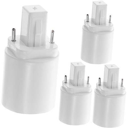 Mikikit G24D Auf E27 2 Pin Lampensockel Adapter Lichtfassung Konverter Für Glühbirnen Und Energiesparlampen Geeignet Für Verschiedene Lampenarten