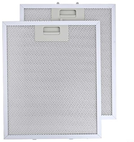ZiStarlilife 2 filtros de campana extractora de metal para campana extractora de grasa de 30 cm x 25 cm, filtro de ventilador extractor de aluminio de 5 capas para campana extractora RANGEMASTER