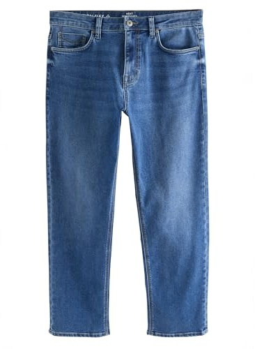 NEXT Herren Straight Fit Motionflex Jeans Blau Mittel W: 44 / L: 31