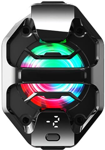 Dispositivo di raffreddamento del telefono cellulare | Dispositivo di raffreddamento del telefono mobile a semiconduttore Ventilador con LED RGB per Outdoor Vlog Live Streaming Beach Tablet
