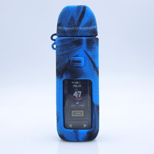 WratryParts Silicone Case Compatible with Vaporesso Luxe Xr Max 2 Kit | Protective, Durable Skin, Sleeve, Cover, Wrap, Gel, Case, Shield (Black Blue)