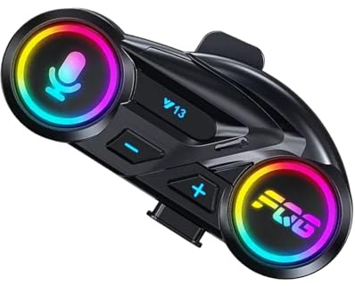 Youany Headphones for Motorcycle Helmet - Wireless Motorcycle Helmet Speakers | Waterproof Noise Reduction 800mAh Earbuds for Bicycle Snowboard Skiing Touring Commuting Snowmobile