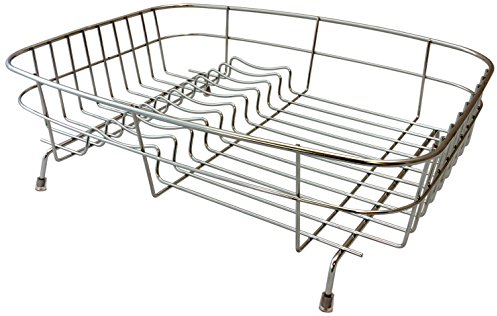Delfinware Stainless Steel Standard Dish Drainer, Silver
