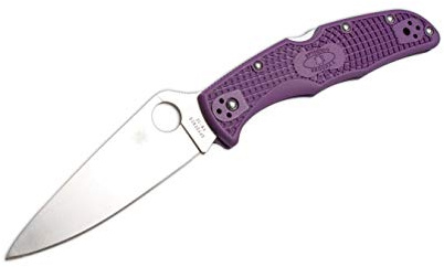Spyderco C11FPBL Unisex – Erwachsene Taschenmesser Endura Flat Ground Violett, 21.5