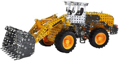 TRONICO Rcee GMBH10090 10090 - Metallbaukasten Radlader Liebherr, Profi Serie, Maßstab 1:25, 1344-teilig, gelb